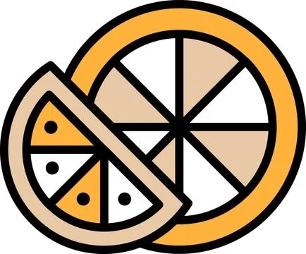 A slice of lemon is shown in black and white Stock Illustration