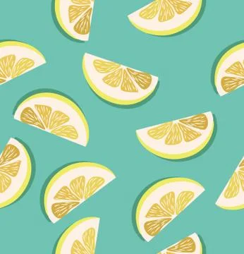Slice of a lemons pattern Stock Illustration