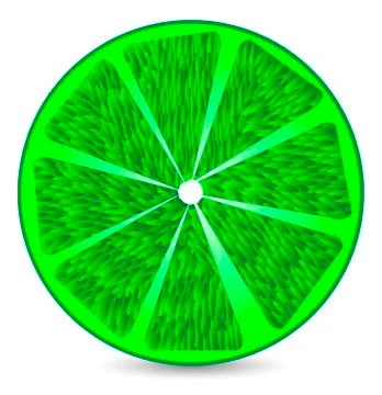 Slice of lime Illustrazione stock