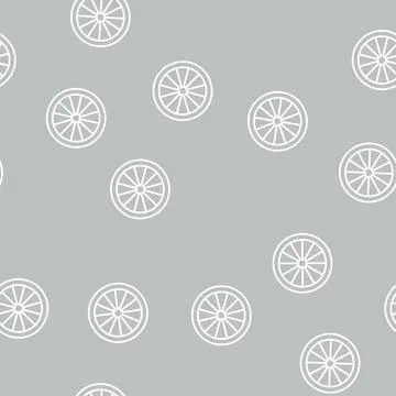 Slice lime line seamless pattern Stock Illustration
