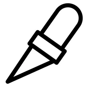 Slice line icon vector illustration isolated on white background 스톡 일러스트