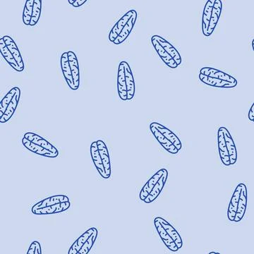 Slice mandarin clementine line seamless pattern 스톡 일러스트