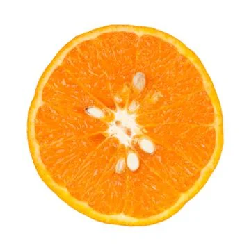 Slice of mandarin Stock Photos