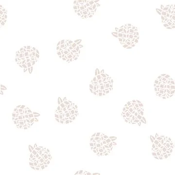 Slice mango cube leaf glyph seamless pattern Stock Illustration