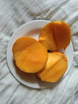 Slice mango Stock Photos