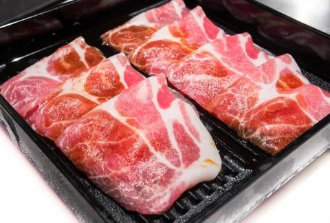 Slice meat Stock Photos