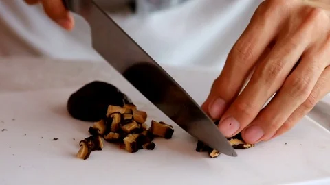 Slice Mushroom 3 Stock Footage 73672943