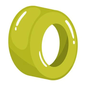 Slice olive icon Stock Illustration