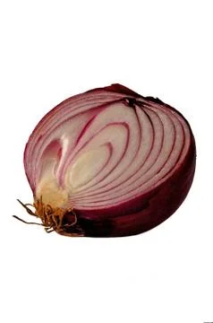 Slice of onion Stock Photos