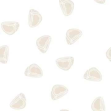 Slice orange cut glyph seamless pattern 스톡 일러스트