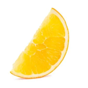 Slice of orange fruit Stock Photos