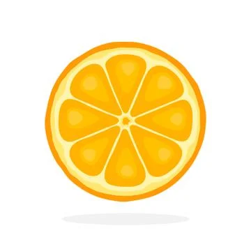 Slice of orange Stock Illustration