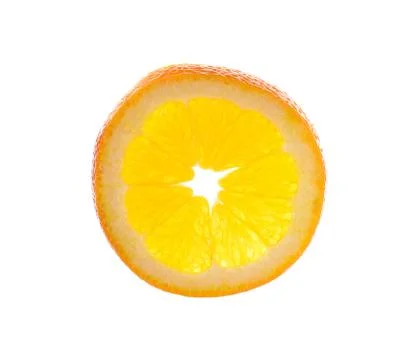 Slice orange isolated on white background Stock Photos