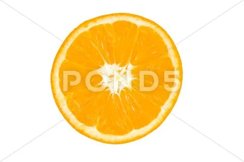 Slice of orange Stock Photos