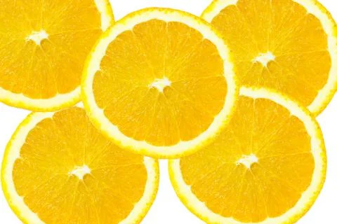 Slice of orange Stock Photos