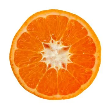 Slice of orange Stock Photos