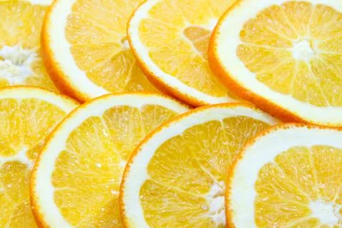 Slice orange Stock Photos