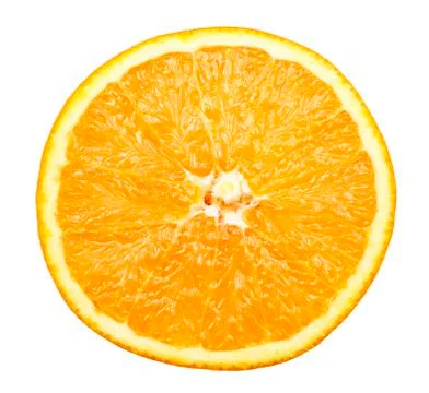 Slice of orange Stock Photos