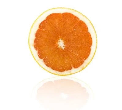 Slice of orange Stock Photos