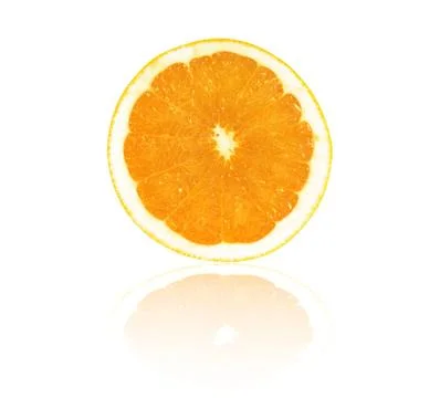 Slice of orange Stock Photos