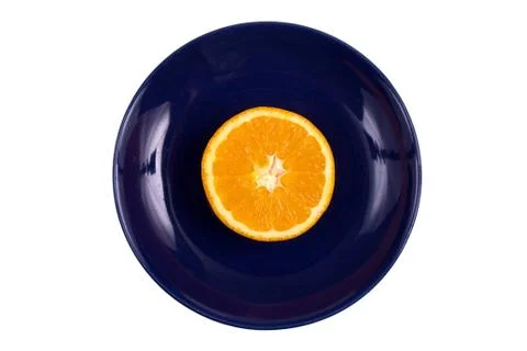 Slice of orange Stock Photos