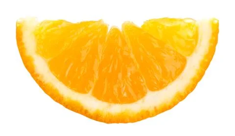 Slice of orange Stock Photos