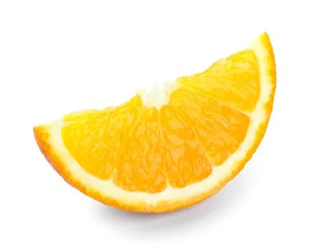Slice of orange Stock Photos