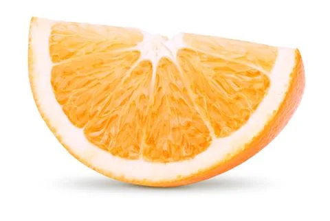 Slice of orange Stock Photos