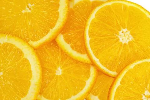 Slice of an orange Stock Photos