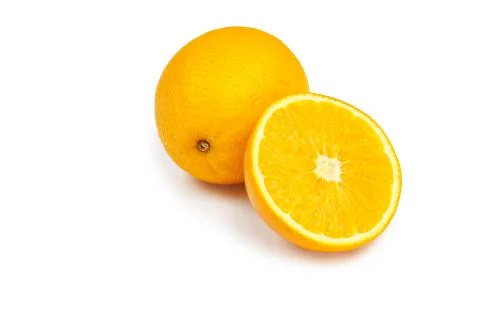 Slice of orange Stock Photos