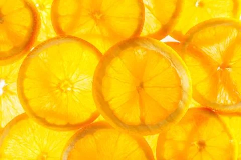 Slice of orange Foto stock
