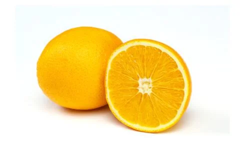 Slice of orange Stock Photos