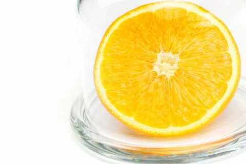 Slice of an orange Stock Photos