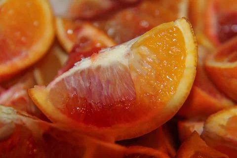 A slice of orange Stock Photos