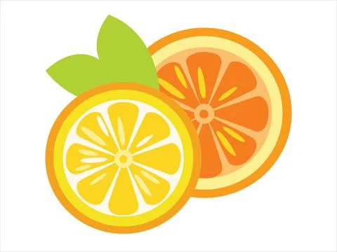 Slice of Orange in the section Stock Illustration