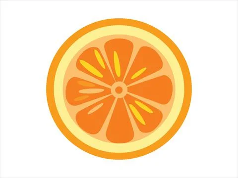 Slice of Orange in the section Stock Illustration