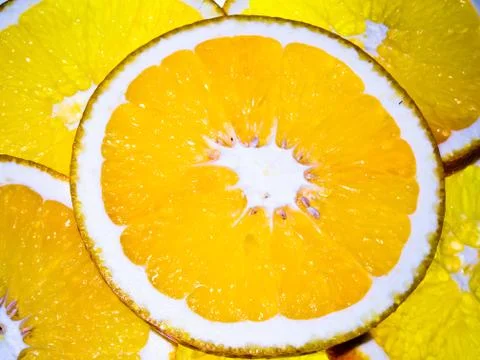 Slice orange3 Stock Photos