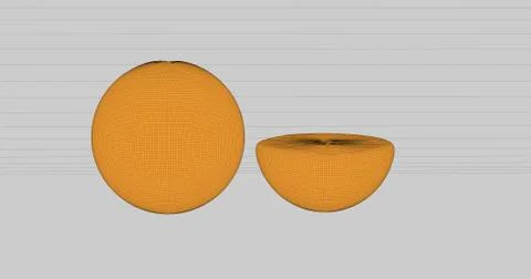 Slice oranges Stock Illustration