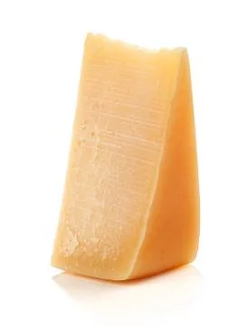 Slice of parmesan cheese Foto stock