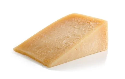 Slice of parmesan cheese Stock Photos