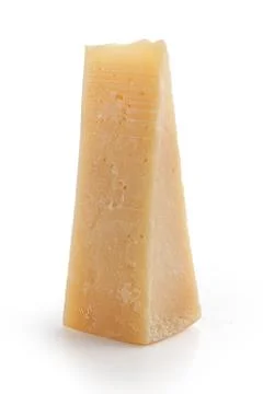 Slice of parmesan cheese Foto stock