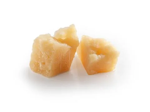 Slice of parmesan cheese Stock Photos