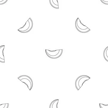 Slice peach pattern seamless Illustrazione stock