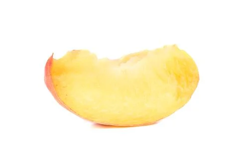 Slice of peach Foto stock