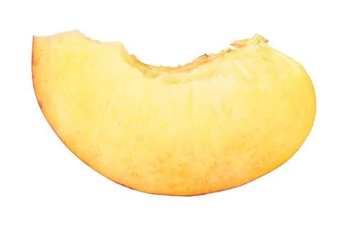 Slice of peach Stock Photos