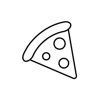 Slice of pepperoni pizza on white background Stock Illustration