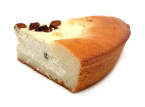 Slice of pie with curds filling Illustrazione stock