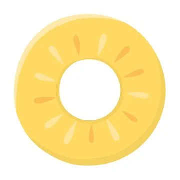 Slice of pineapple design vector illustration Stock Illustration