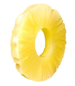 Slice of pineapple fruit yellow fresh illustration Stock Illustration