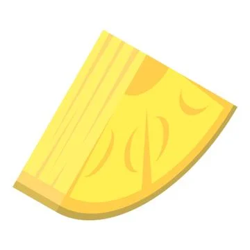 Slice of pineapple icon, isometric style Stock Illustration